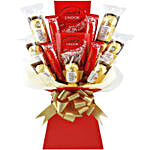 Valentines Ferrero And Lindt Chocolate Bouquet
