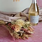 Prosecco & Dried Flower Bouquet