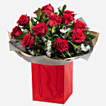 For My Sweetheart Roses Arrangement