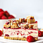 Raspberry Blondie Cheesecake