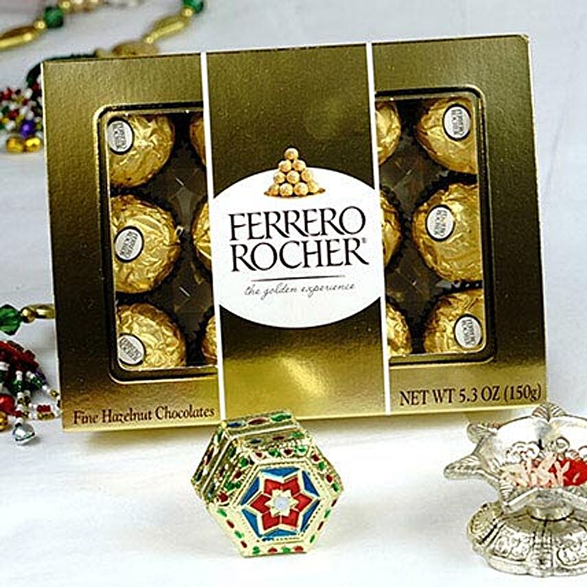 Bhaidooj Tikka and 12 Ferrero Rocher
