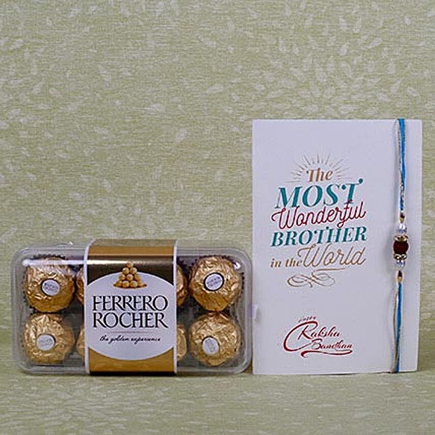 Rakhi And Ferrero Rocher Combo