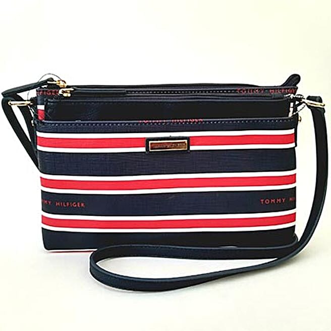 Tommy Hilfiger Purse Crossbody set with removable Pouch usa Gift