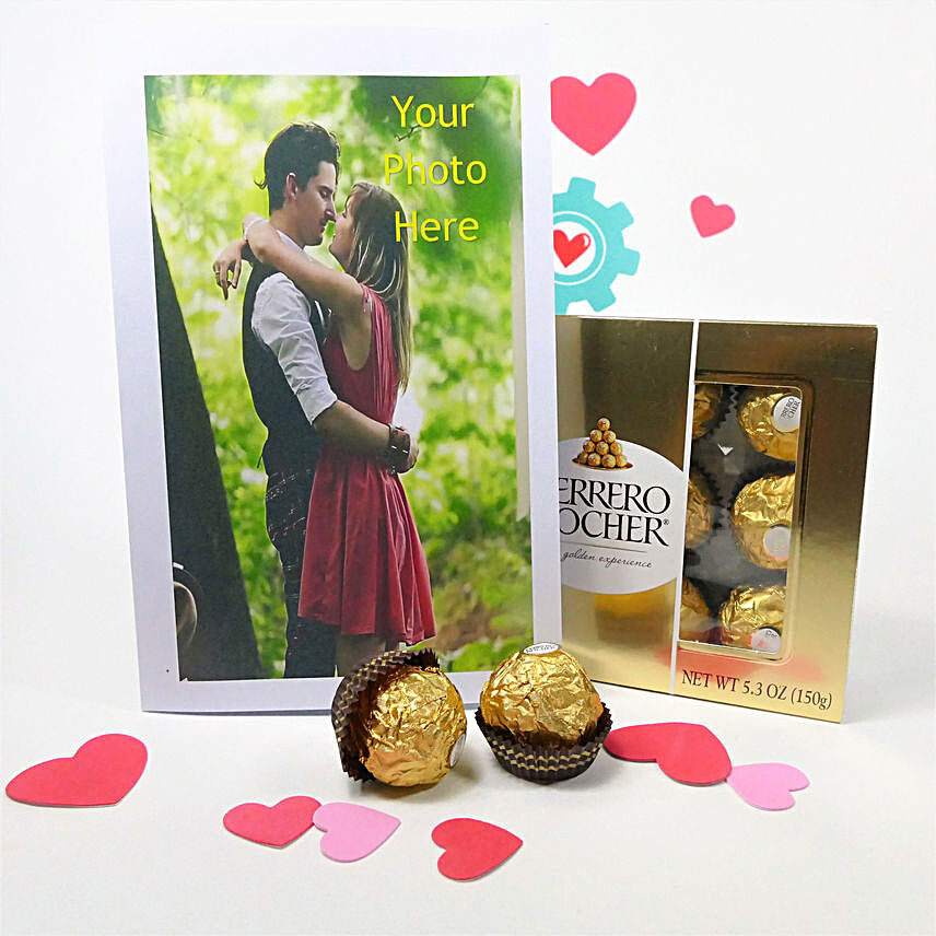 Personalized Greeting Card And Chocolates