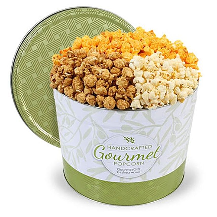 Savoury Popcorn Tin 2 Gallon:Popcorn Hampers To USA