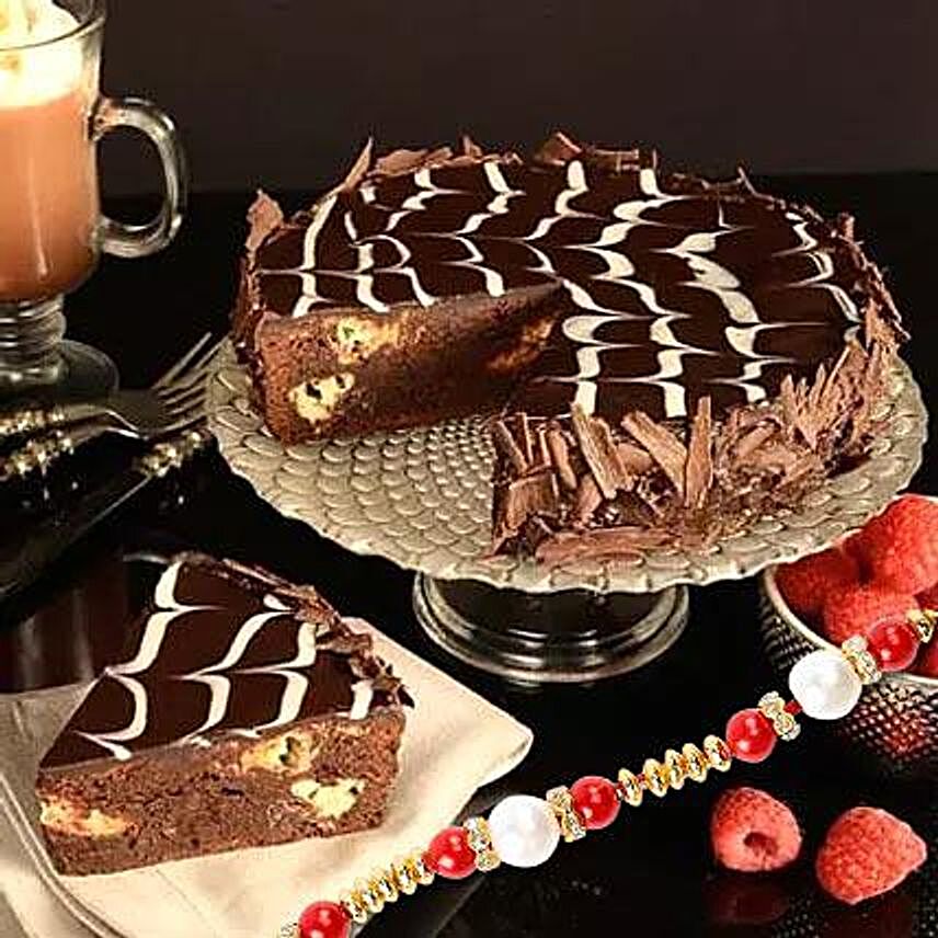 Marble Brownie Cake With Rakhi
