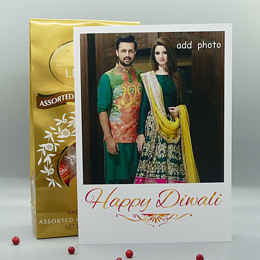 Lindt And Personalized Card For Diwali