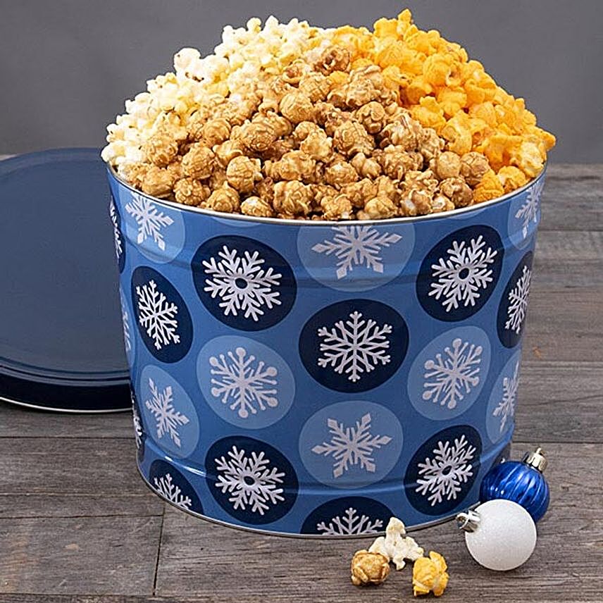 Flavoured Popcorn Snowflake Box 2 Gallon