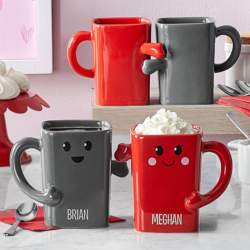 Personalised Smiling Mug Set
