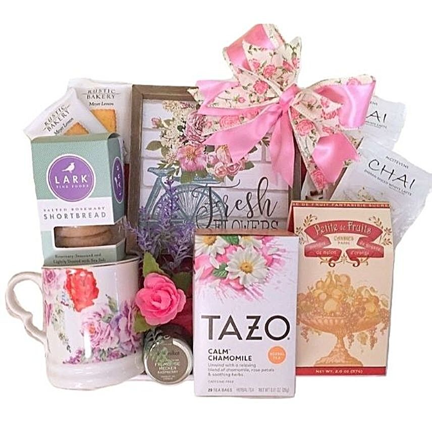 Tea And Flowers Gift Box
