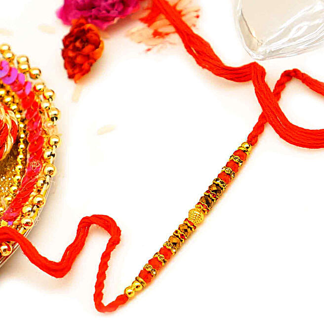 Thread Rakhi Designs Traditional Rakhi Thread usa | Gift Traditional Rakhi Thread- FNP