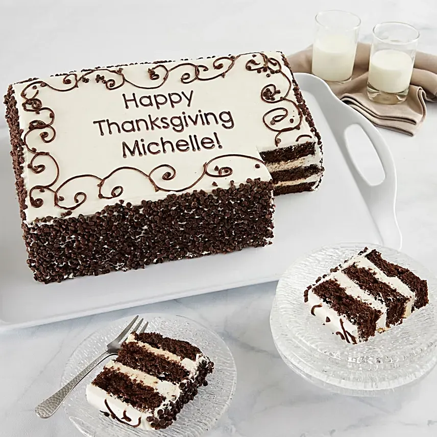Chocolate Chip Sheet Cake With Personalization