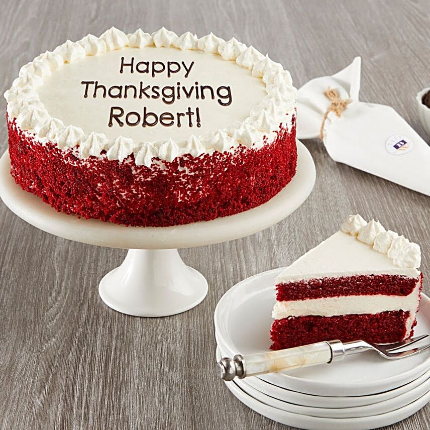 Red Velvet Chocolate Cake With Personalization