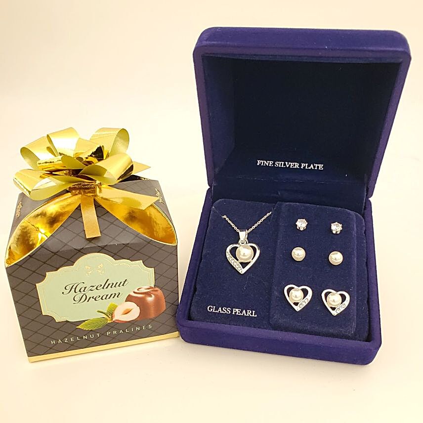 Silver Plated Jewelry Gift Set