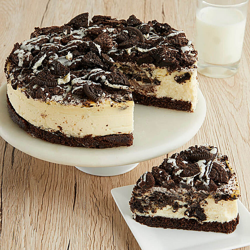 Cookies and Cream Cheesecake Cakes Birthday:Bhai Dooj Cakes to USA