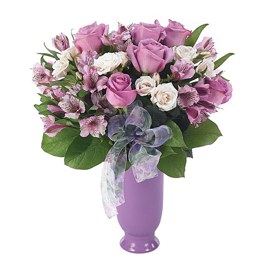 Enticing Assorted Flowers Jar Arrangement:Teachers Day Gifts In USA