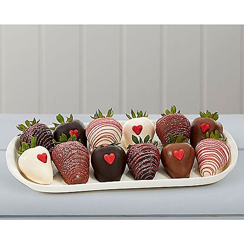 Chocolate Dipped Tempting Giant Strawberries