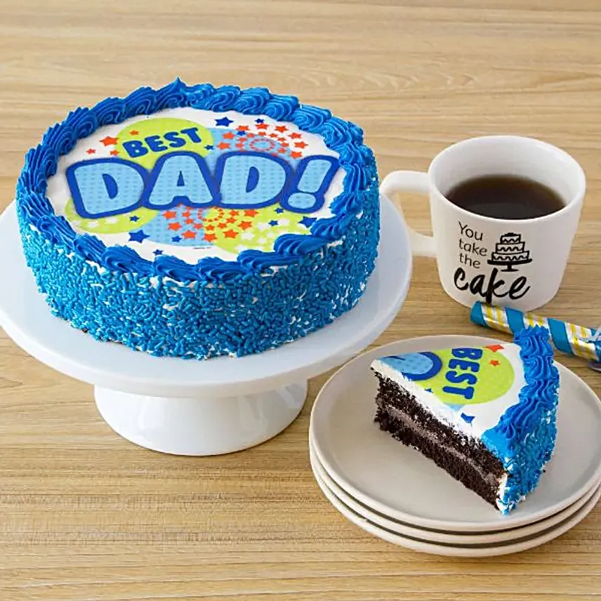 Best Dad Tempting Chocolate Cake:Gifts for Father in USA