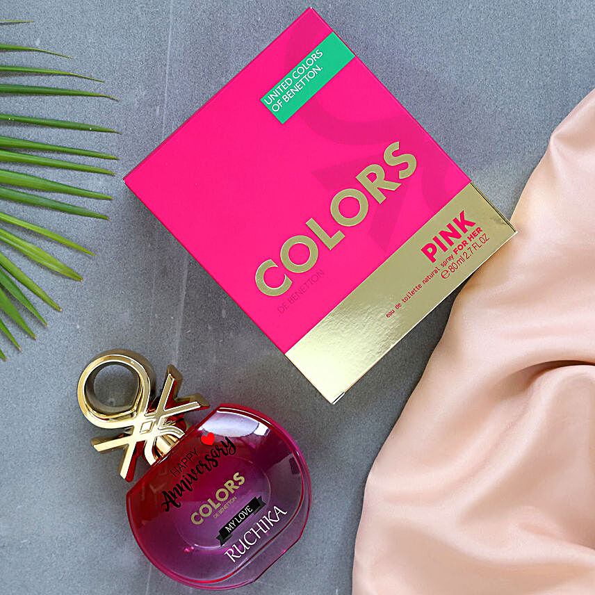 Personalised United Colors of Benetton Pink EDT 100 ML