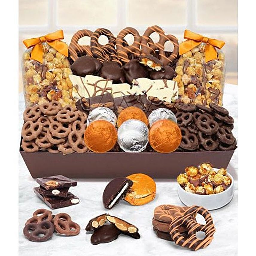 Fall Chocolate Covered Goodies Tray