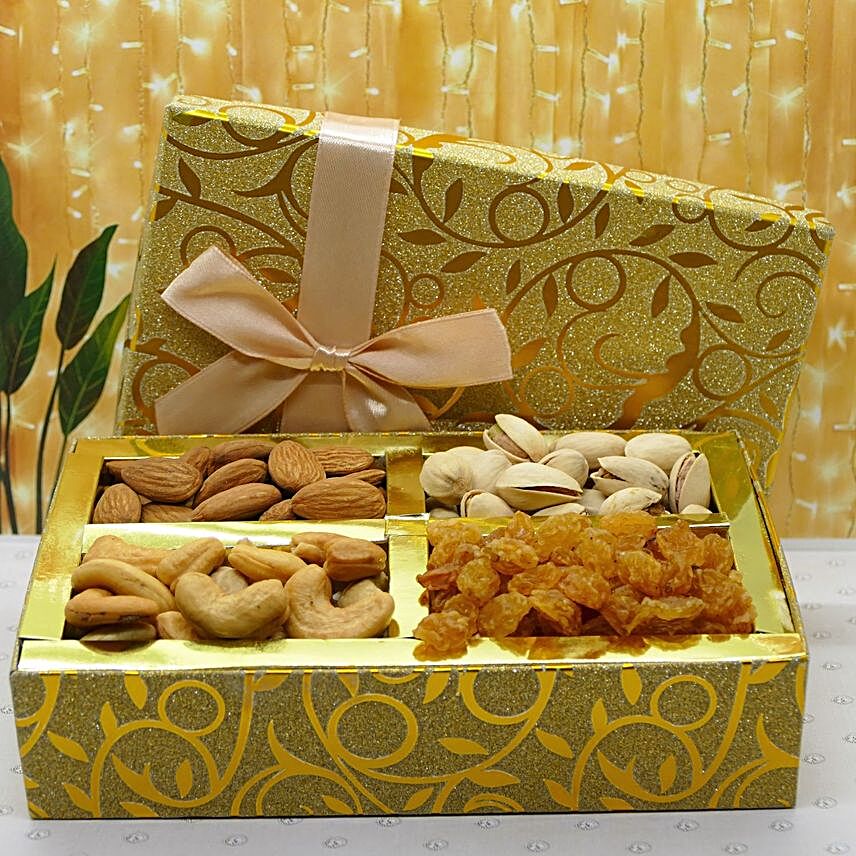 Diwali Best Wishes Dry Fruits Crate:Diwali Gift Delivery in USA