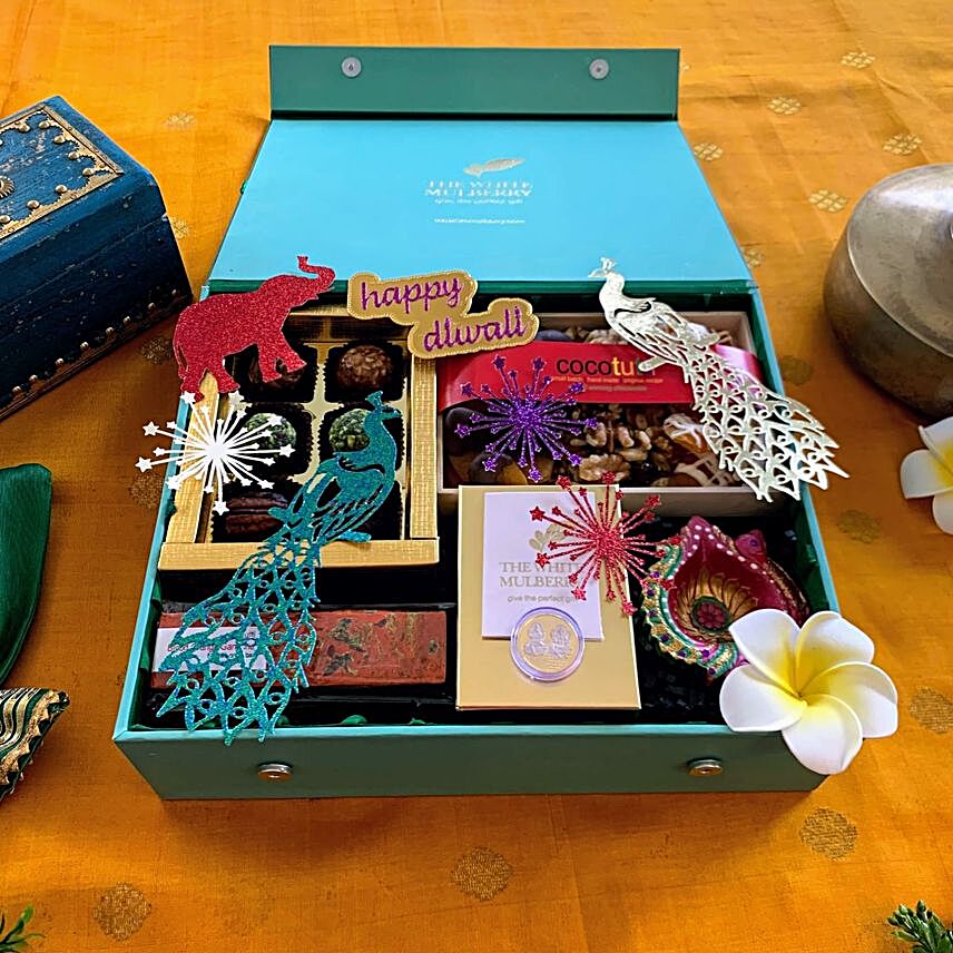 Auspicious Diwali Lakshmi Ganesha Coin Box