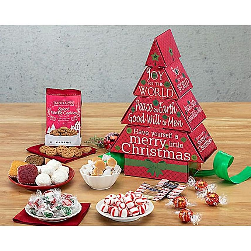 Christmas Vibes Sweet Delights Hamper:Christmas Gift Baskets to USA