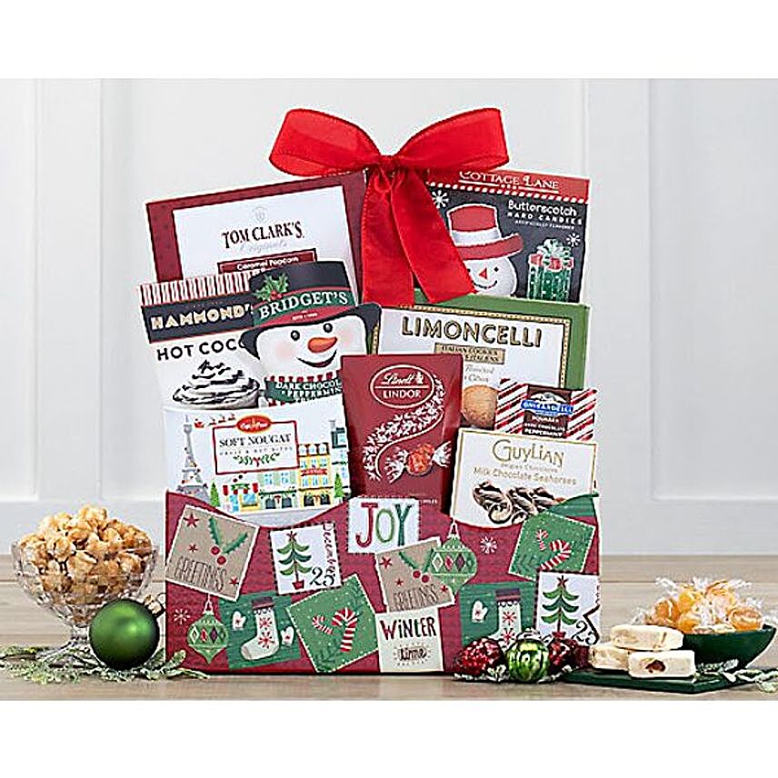 Sweet Delights Joyful Christmas Gift Hamper:Send Christmas Gift Hampers to USA