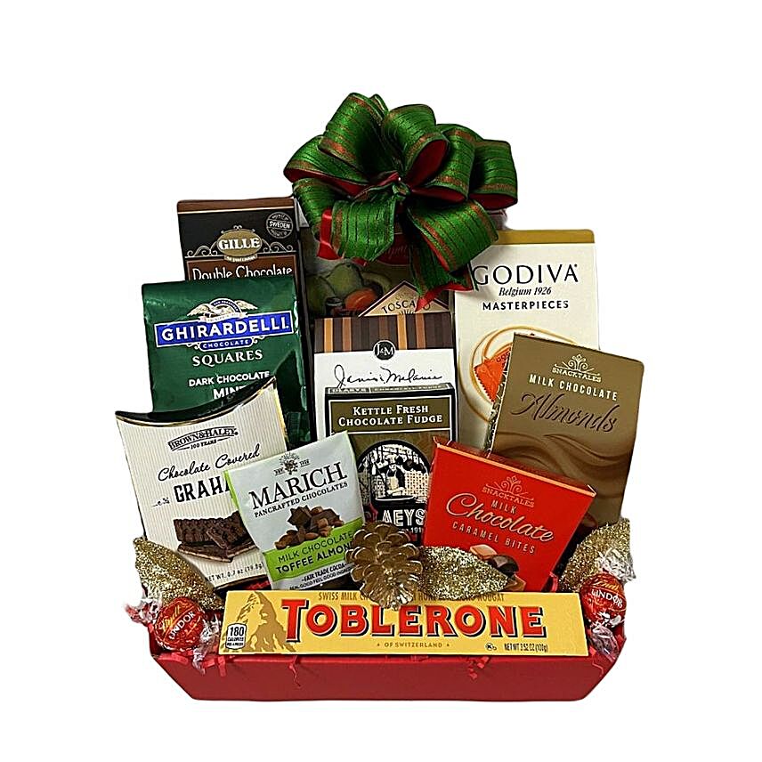Decadent Chocolate Tray:Send Chocolate Day Gifts to USA