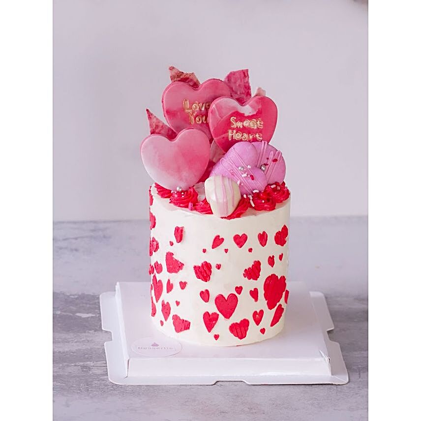 Love In The Air Chocolate Cake:Valentine's Day Cake Delivery in USA