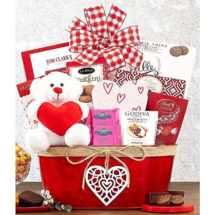 My Love Valentine Gift Basket:Valentine's Day Gift Delivery in USA