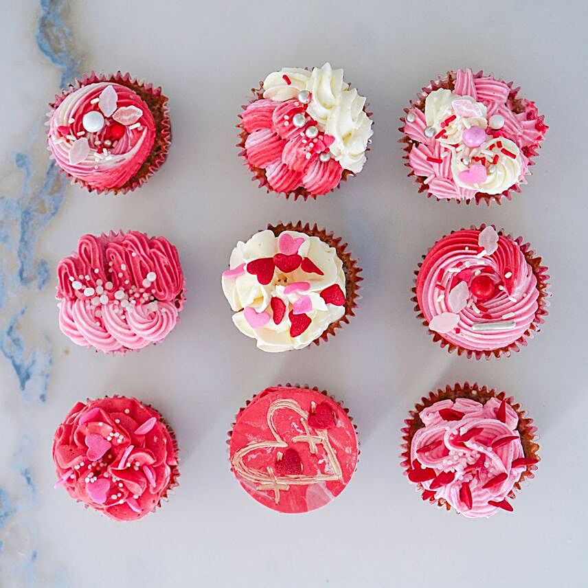 Valentine Love Cupcakes:Valentine's Day Cake Delivery in USA