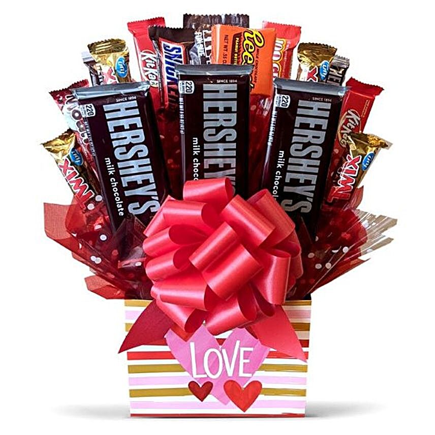 Sweetheart Candy Bouquet:Send Propose Day Gifts to USA