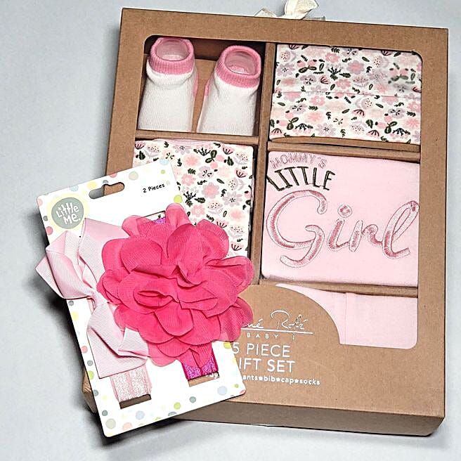Little Girl Baby Gift Set usa Gift Little Girl Baby Gift Set- FNP