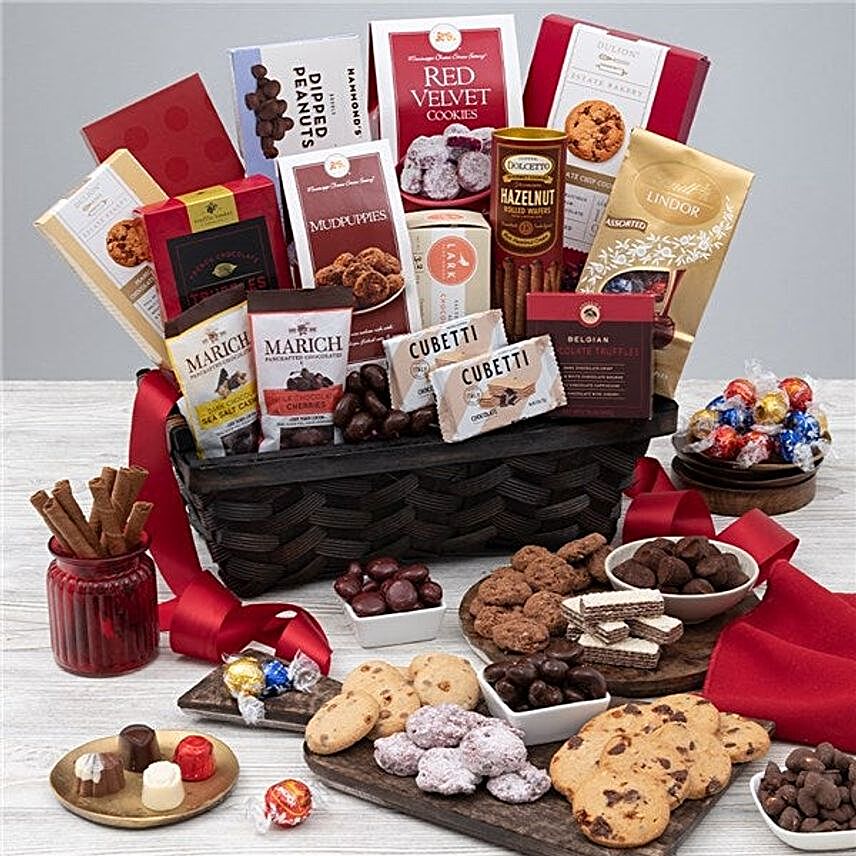 Christmas Chocolate Gift Basket