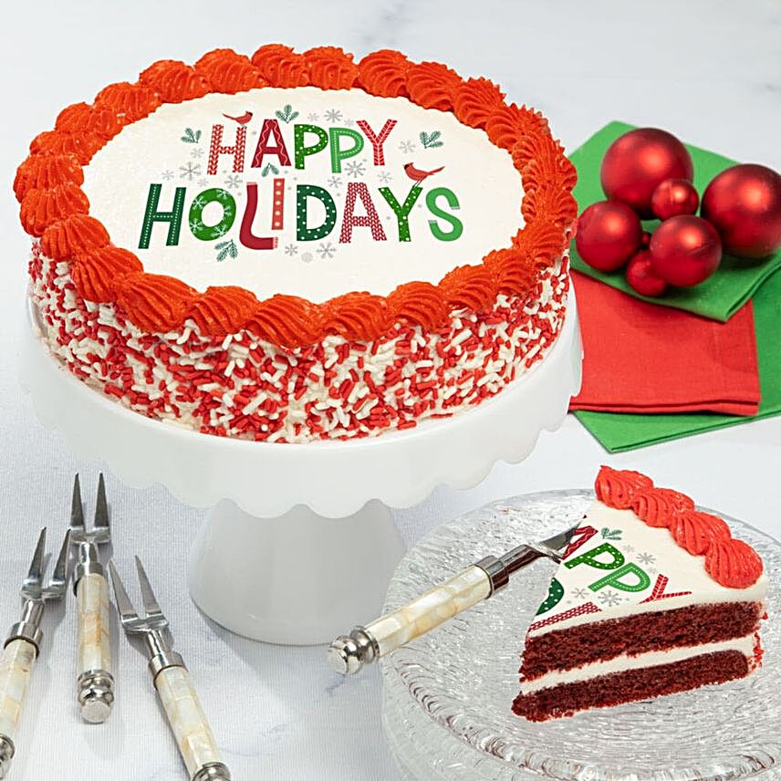 Happy Holidays Cake:Christmas Cakes to USA