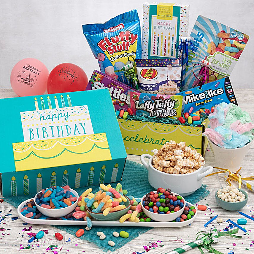 Birthday Surprise Basket:All Gifts USA