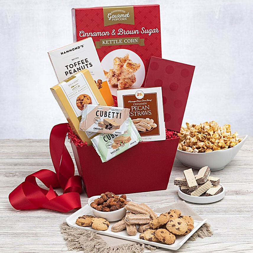 Delicious Treats Basket:Send Corporate Gifts to USA