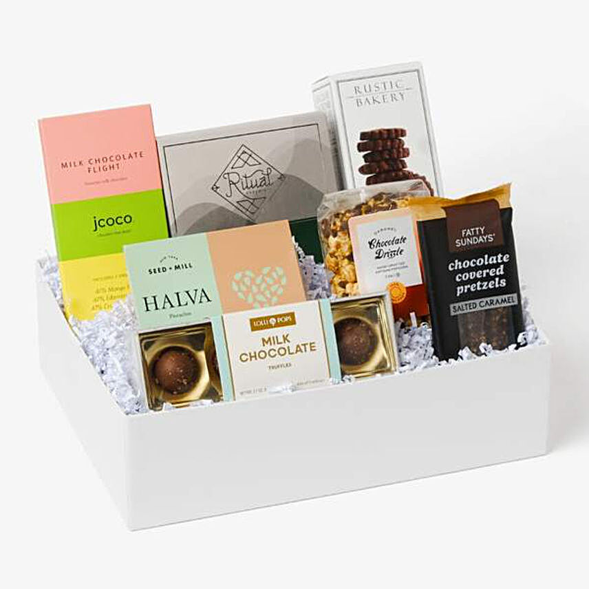 Chocolate Lovers Deluxe:Gift Hampers to Usa