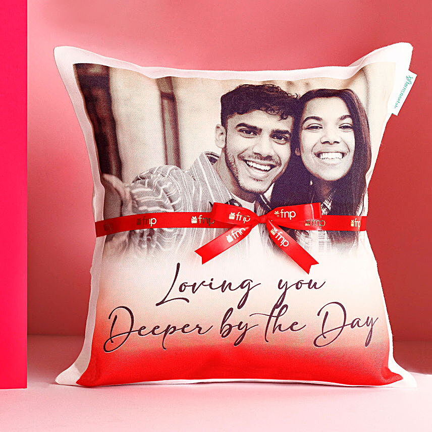 Personalised Loving You Deeper Cushion:Personalised Cushions to USA