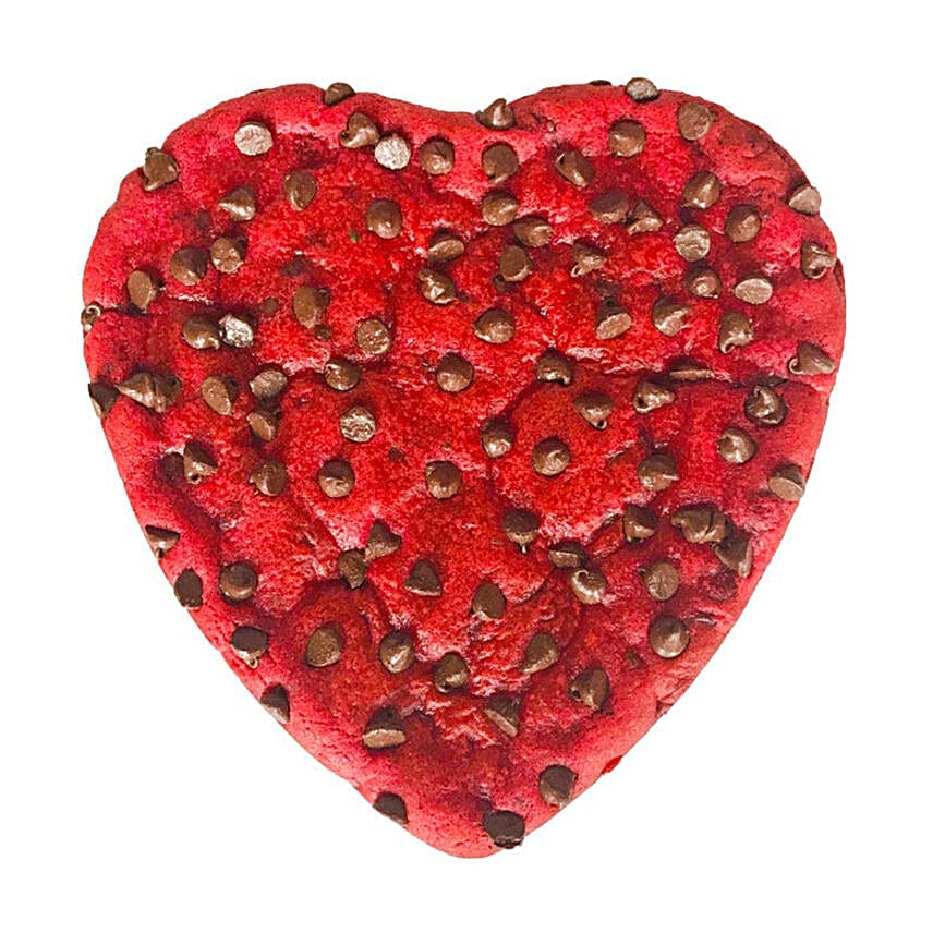 Red Heart Shaped Cookie Cake