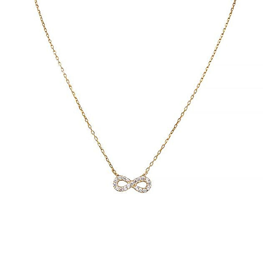 Infinity Pave Necklace