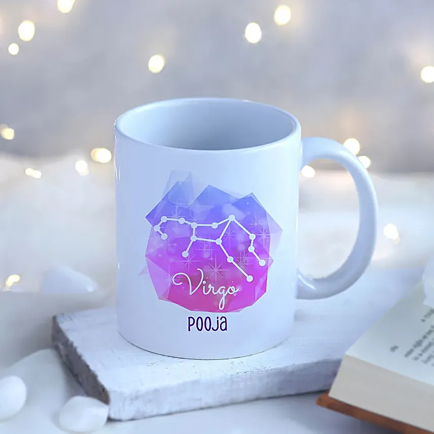 Virgo Zodiac Sign Personalised Mug