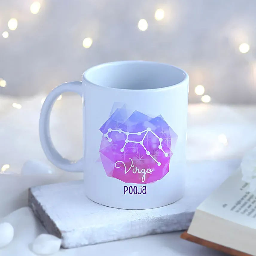 Virgo Zodiac Sign Personalised Mug