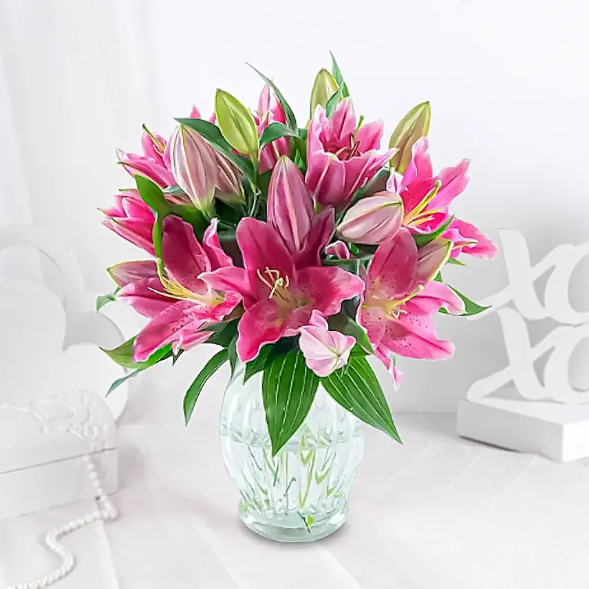 Refreshing Lilies Bunch