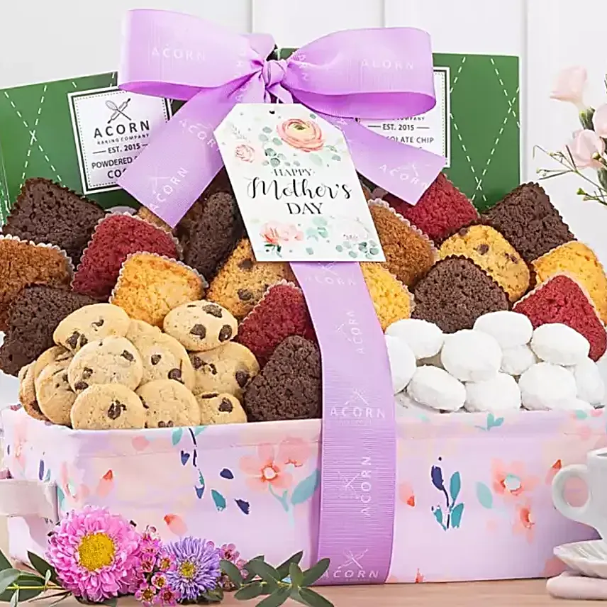 Mothers Day Brownie Cake and Cookie Assortment