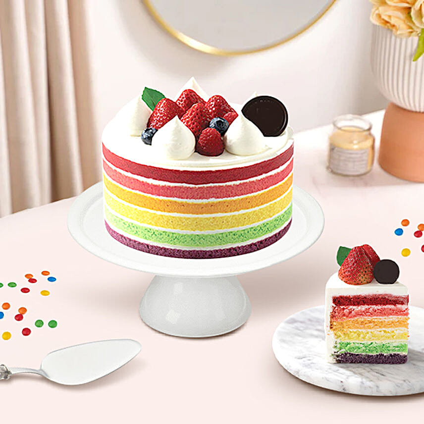 Rainbow Cake Delight