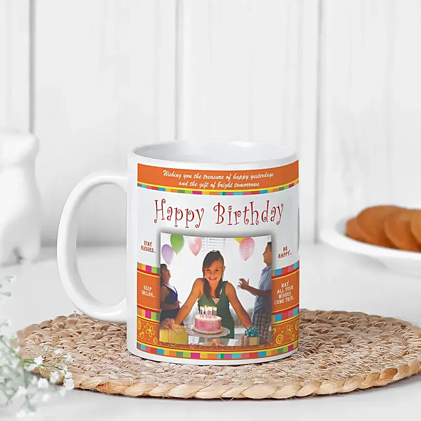 happy bday personalized mug