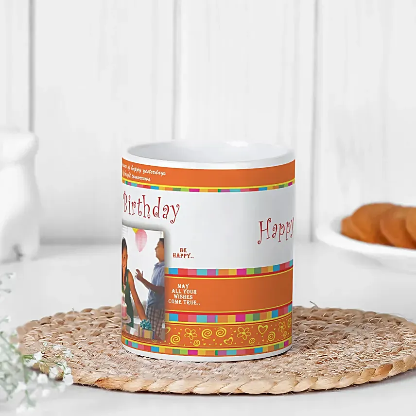 happy bday personalized mug