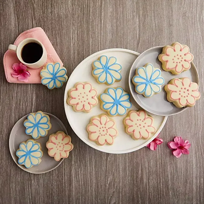 Mothers Day Flower Cookies